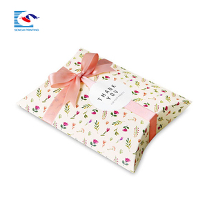 All'ingrosso design personalizzato Art Paper cuscino scatola regalo goffrato pieghevole per il profumo caramelle festa di compleanno per lo zucchero Sushi gelatina - Product Image 6