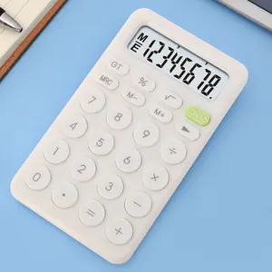 Kalkulator tenaga surya portabel, kalkulator siswa portabel bertenaga surya lucu, layar lcd, kalkulator impor opsional dengan aplikasi