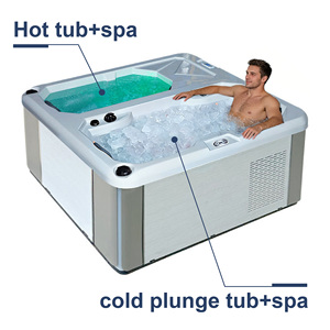 Bain froid en acrylique tout-en-un pour thérapie extérieure, avec système de refroidissement d'eau et filtre, pour usage commercial - Product Image 2