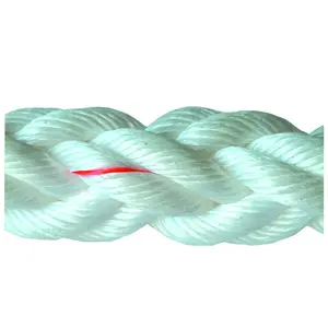 JINLI ROPE Marine Mooring Rope White 3 Strand 8 Strands Rope