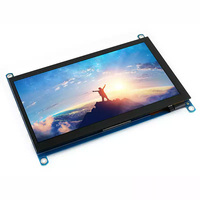 Moniteur LCD Waveshare 7 pouces (H) pour ordinateur, écran tactile capacitif IPS 1024*600, compatible Raspberry Pi Nano, Win10, etc.