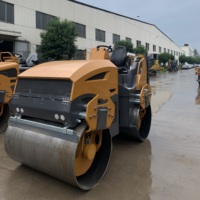 Compacteur routier vibrant à tambour unique de 1, 2 et 5 tonnes, fabriqué en Chine, avec moteur et pompe