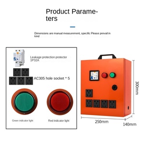 Boîte de distribution portable temporaire avec câblage d'alimentation sur chantier - Product Image 4