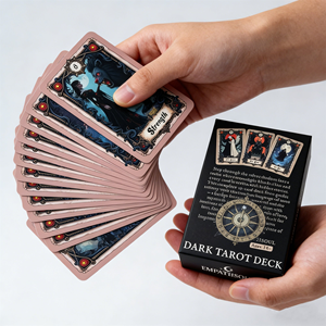 Carte dei Tarocchi Personalizzate Scuro Tono Scuro, Mazzo Unico per Collezionisti, Stampa Oro di Alta Qualità su Carta Offset, Set di Carte dei Tarocchi con Scatola - Product Image 1