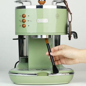 Cepillo de Limpieza para Molinillo de Café, Cepillo de Doble Cabezal para Limpiar Polvo de Café, Herramienta de Barrido para Barra de Escritorio, Limpieza de Cafeteras - Product Image 3