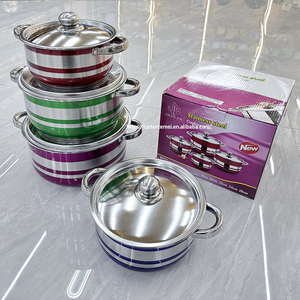 Nhà sản xuất chuyên nghiệp 8 cái nhà bếp sang trọng Cooking Pot Set thép không gỉ Cookware sets - Product Image 5