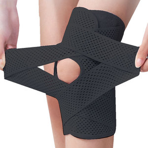 Protector de Rodilla Unisex para <span class=keywords><strong>Menisco</strong></span> y Ligamentos, Rodilleras Ajustables con Velcro, Transpirables, para Ciclismo y Running - Product Image 1