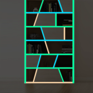Bande lumineuse créative DIY de 2,5 cm, bleu, vert, orange, autocollante, pâte fluorescente, décoration lumineuse pour porte, mur, chambre - Product Image 6
