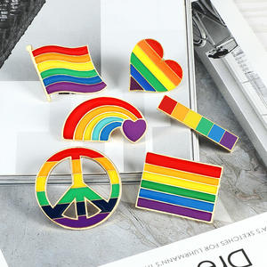 Pin de Esmalte con Forma de Corazón de la Paz y el Amor, Color Arcoíris, Joyería de Orgullo Gay y Lésbico, Broche LGBT, Accesorios de Orgullo para Mujeres y Hombres - Product Image 2