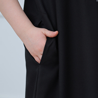 Nouvelle Collection 2026 : Thobe Noir Brodé à Manches Courtes pour Garçons – Robe Arabe Musulmane, Qamis Islamique pour Enfants, Idéal Ramadan et Aïd