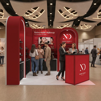 Stand d'exposition portable 10x10 pieds avec écran LED et cadre en aluminium sur mesure, design arche