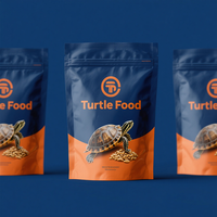 Ziplock biodégradable personnalisé sac d'emballage de collation d'aliments pour animaux de compagnie holographique Mylar chat chien poisson tortue sacs d'alimentation