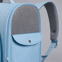 Sac à dos de transport pour chat YAOYUE couleur bonbon avec fenêtre en maille, sac pliable en tissu Oxford pour chat avec poche avant, 4 couleurs pour chats