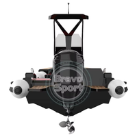 Bateau de pêche pneumatique en aluminium RIB Hypalon de 22 pieds (680 cm) le plus vendu avec volant