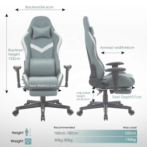 Neuankömmling Sedia Da Gaming <span class=keywords><strong>Georgia</strong></span> Alcantara Leder Stoff <span class=keywords><strong>Massage</strong></span> Lendenwirbel stütze Günstige Cadeira Gamer Gaming Stuhl für PC-Spiel - Product Image 6