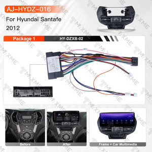 Cadre d'installation autoradio 2DIN Plug and Play 12,3 pouces pour Hyundai Santa Fe 2012, façade de tableau de bord pour autoradio Android, pièces intérieures automobiles - Product Image 2