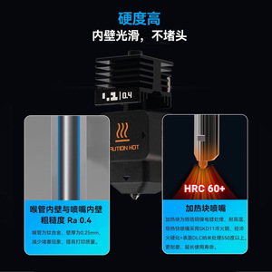 หัวฉีด Lin'ao 3D High Flow H2D แบบเหล็กชุบแข็ง อุปกรณ์เสริมสำหรับเครื่องพิมพ์ 3 มิติ - Product Image 2