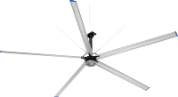 Ventilateur de plafond industriel de grande taille BICHEN série 400, 2,2 kW, PMSM HVLS, 7,3 m, 6,1 m, avec pales ultra-larges de 240 mm