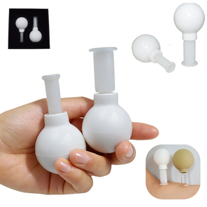Ensemble de ventouses en verre PVC 2 en 1 pour le lifting cutané, ventouses faciales et corporelles, drainage lymphatique, <span class=keywords><strong>massage</strong></span> <span class=keywords><strong>anti</strong></span>-<span class=keywords><strong>cellulite</strong></span>, certifié CE, sécurité garantie - Product Image 1