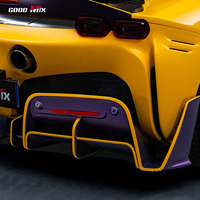 Kit carrosserie en fibre de carbone sèche préimprégnée style MSY, diffuseur arrière et spoiler pour Ferrari SF90