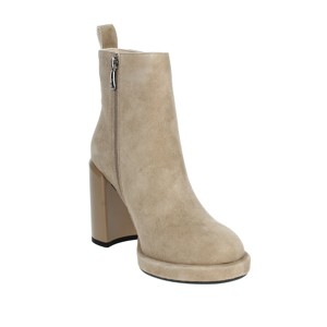 Stivaletti da donna con tacco marrone AA28 a punta e tacco alto Slip-On stivali da neve traspiranti in altezza per l'autunno inverno - Product Image 5