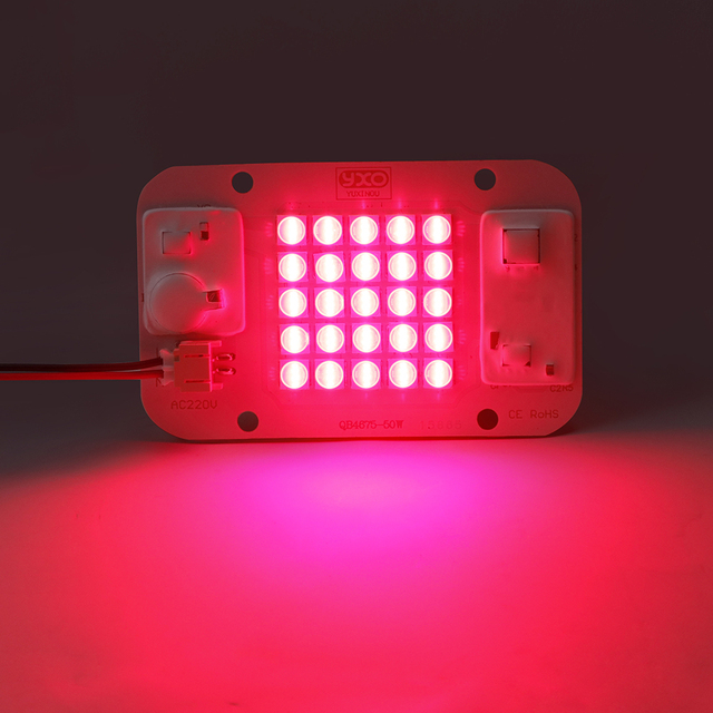 Driverless COB LED Full Spectrum LED Grow Chip Hydroponics AC220V 50w 660nm Cob Led Chip for Plants