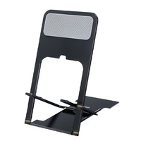 Support de bureau pliable en plastique portable pour diffusion en direct, support universel pour tablette, cours en ligne, réglable, logo personnalisable