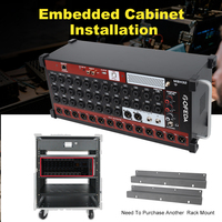 Console de mixage numérique professionnelle AFS32 à 32 canaux, en rack, avec boîtier de scène audio blanc, contrôle à distance sans fil Wi-Fi et Bluetooth, contrôlable par tablette
