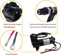 Compresseur d'air portable DC12v 200Psi 485C 480C 444C pour système de suspension pneumatique