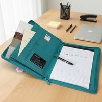 Carpeta de Archivos de Cuero A4 Personalizada con Cubierta Rígida de Cartón, Cierre Completo, Resistente al Fuego, Portafolio A3 A2
