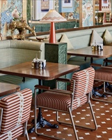 Meubles commerciaux de luxe au design moderne, personnalisés pour les restaurants, les bars, les hôtels, les cafés, projets de tables à manger, ensemble de chaises en bois massif