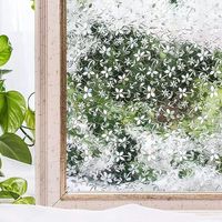 Klebefreie Statische PVC-Sichtschutzfolie für Glas, Undurchsichtiger Dekorativer Fensteraufkleber für Küche und Bad Haushaltsanwendung