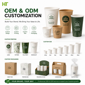 Gobelet à café compostable écologique à paroi simple de 12 oz avec revêtement PLA, gobelet jetable pour boissons chaudes, fabricant OEM personnalisé, fournisseur - Product Image 2