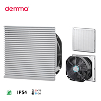Ventilateur de ventilation pour armoire FK6625 avec filtre, 230V, IP54, 265m³/h, roulement à billes, pales en plastique
