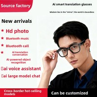 Gafas Inteligentes HODOLY con IA, Cámara de 8MP para Traducción y Fotos, Grabación de Voz, Llamadas, Música, Conversación, IPX-6, Tipo-C