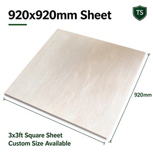 Plaques de contreplaqué de tilleul 2mm 920x920mm (3x3ft) pour découpe laser, modélisme DIY et jouets de puzzle - Product Image 1