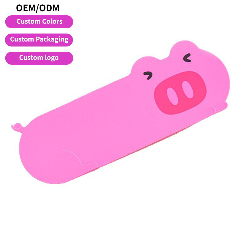 Creative Rocket Cartoon Silicone Stationery Bag
