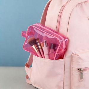 Bolsa de Cosméticos Transparente Impermeable con Logotipo Personalizado, Bolsa de Almacenamiento de Artículos de Aseo Portátil - Product Image 4