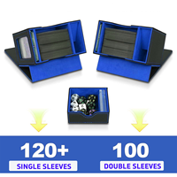Boîte de rangement pour cartes TCG avec tour à dés / Boîte de rangement pour cartes compatible avec Magic the Gathering/Commander/Yugioh