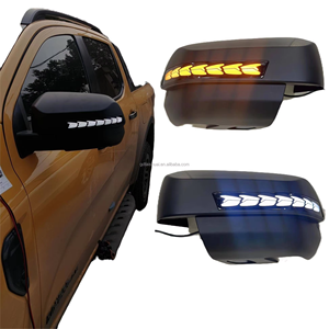 ฝาครอบกระจกมองข้างรถยนต์พร้อมไฟ LED สำหรับ SUV ไฟเลี้ยวแบบไหล สำหรับ <span class=keywords><strong>Everest</strong></span> Endeavour ปี <span class=keywords><strong>2022</strong></span> 2023 2024 - Product Image 2