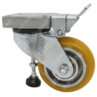 Roulettes de nivellement SS 125mm Roulettes de nivellement réglables avec pied de levage
