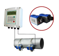 Débitmètre numérique à ultrasons mural à fixation par pince 4-20mA RS485 Modbus pour eau, eaux usées, CVC, eau réfrigérée
