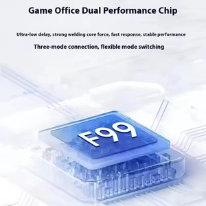 คีย์บอร์ดไร้สายเมาส์คอมโบ 2.4G USB 104 ปุ่มกันน้ำมัลติมีเดียคีย์การออกแบบตามหลักสรีรศาสตร์เมาส์ 1600 DPI ในสต็อก - Product Image 4