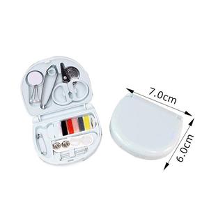 251124ファッショナブルなプラスチック製ソーイングキットボックス、ミニポータブルソーイングキットボックス、DIY手作り編み針糸キット - Product Image 3