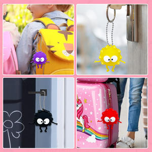 Pioneer 3D Llavero de Alivio del Estrés Único Nuevo 3D Silicona Ojo-popping Pequeña Bola de Carbón Ratón Exterminador Vent Ball Squeeze Juguetes - Product Image 3