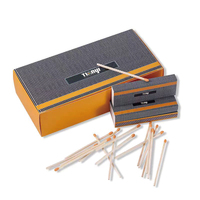 Boîtes d'allumettes en papier personnalisées en gros, emballage cadeau rigide FSC pour allumettes électriques, briquets, mariages, hôtels et bijoux