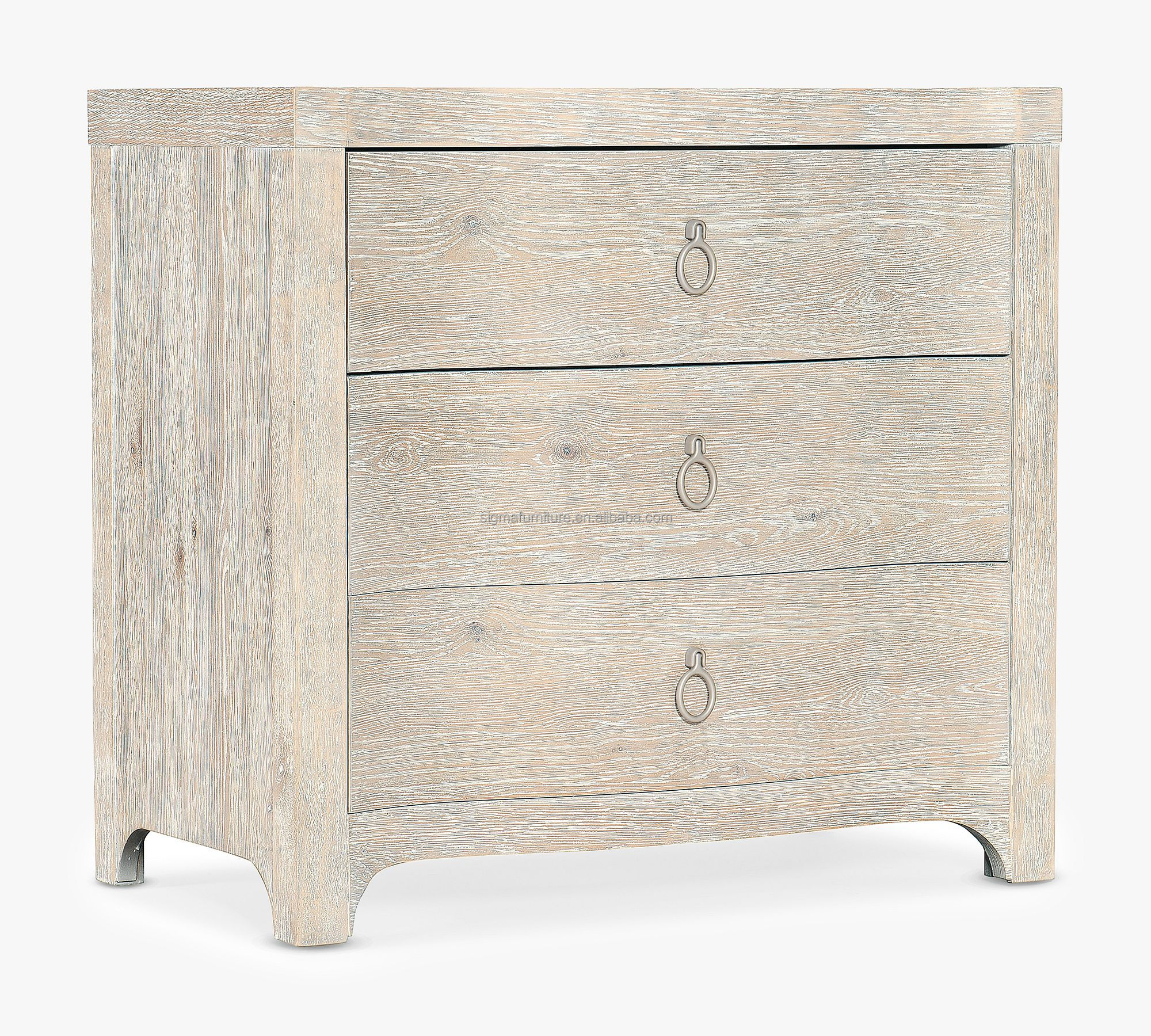 New style european farmhouse wooden modern nightstands for bedroom villa