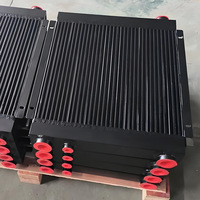 Refroidisseur d'huile en aluminium anti-vibrations à refroidissement par air avec moteur de ventilateur 200W pour grue mobile
