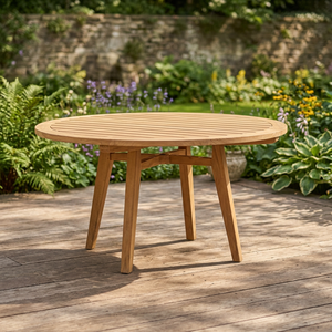 Table à manger moderne en teck, pieds en bois massif, design scandinave, structure stable, 6 places, marque OEM, ensemble pour la cuisine et la salle à manger - Product Image 2