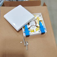 Mini boîtier de terminaison fibre optique FTTH, plaque murale fibre optique FTTH 1 2 ports, boîtier de terminaison fibre optique ABS